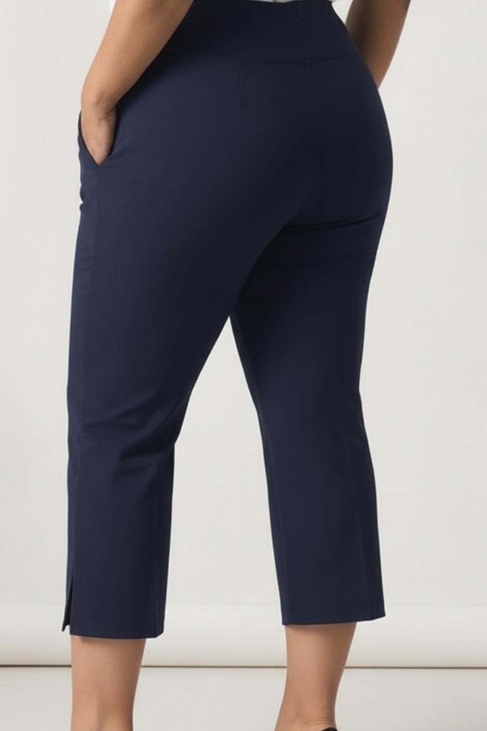 Navy New Fit Tummy Tucker Crop Pants