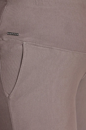 Taupe Tummy Shaping Wide Straight Pants