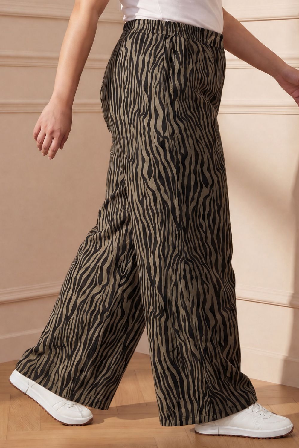 Plus Size Animal Print SnugWeave™ Winter Kurta Coord Set