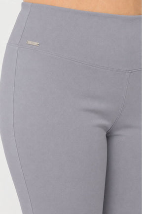 Plus Size English Grey Tummy Shaper Flare Pants