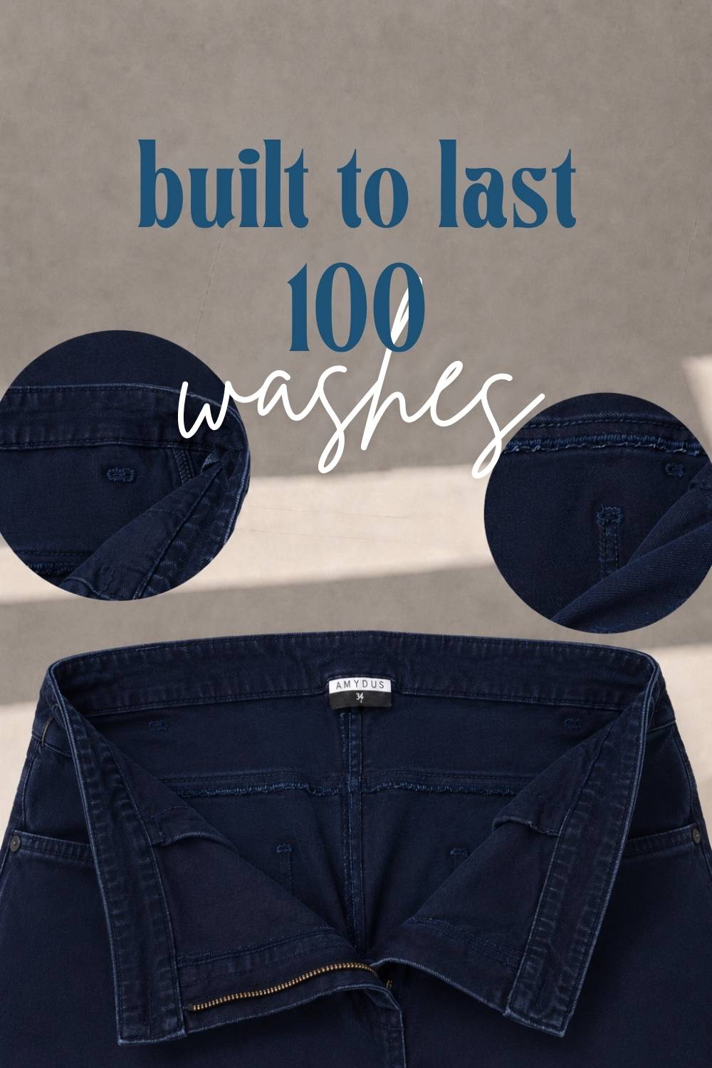 Plus Size Straight Fit Deep Navy Blue Jeans