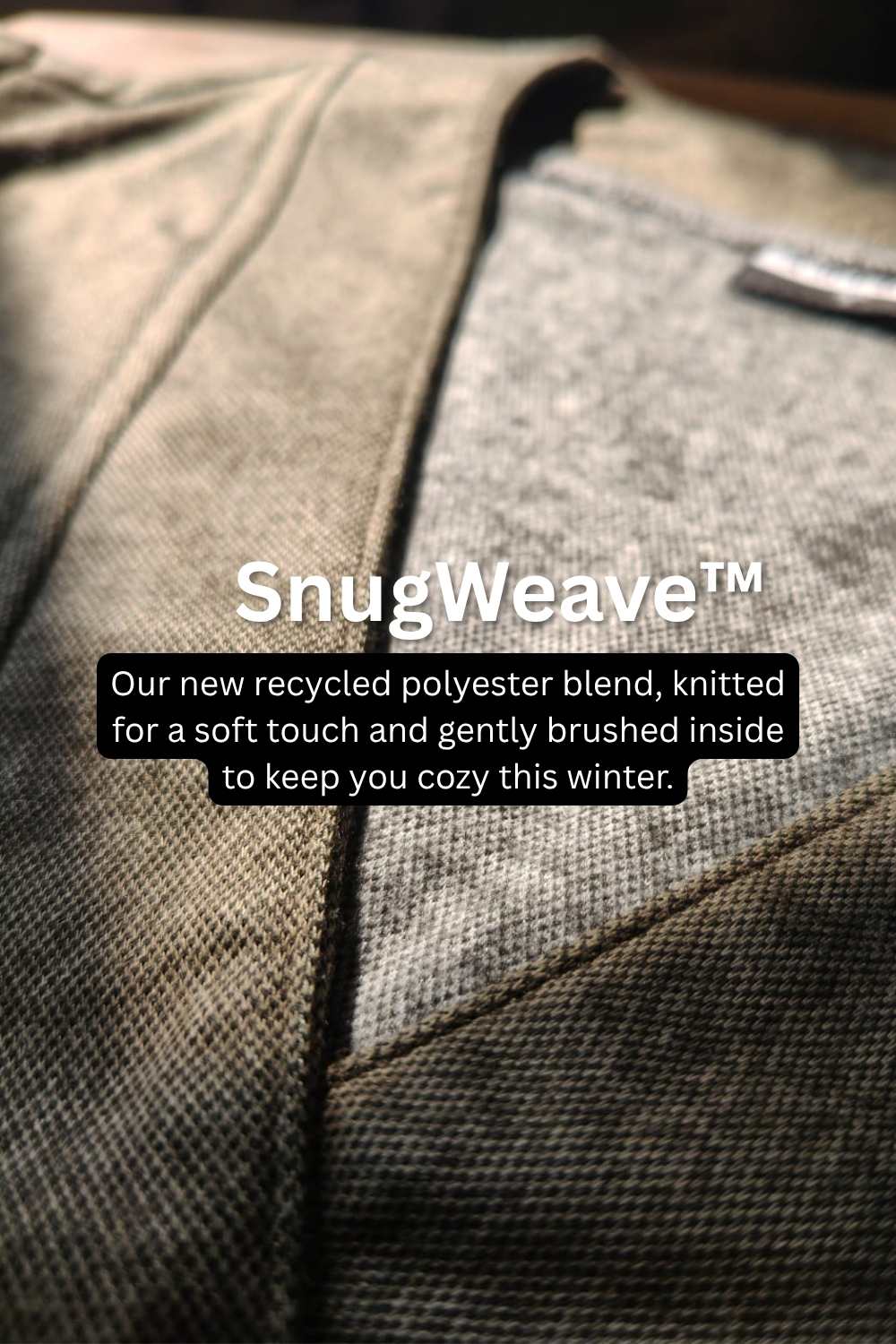 Plus Size Olive Green V Neck  SnugWeave™ Winter Top