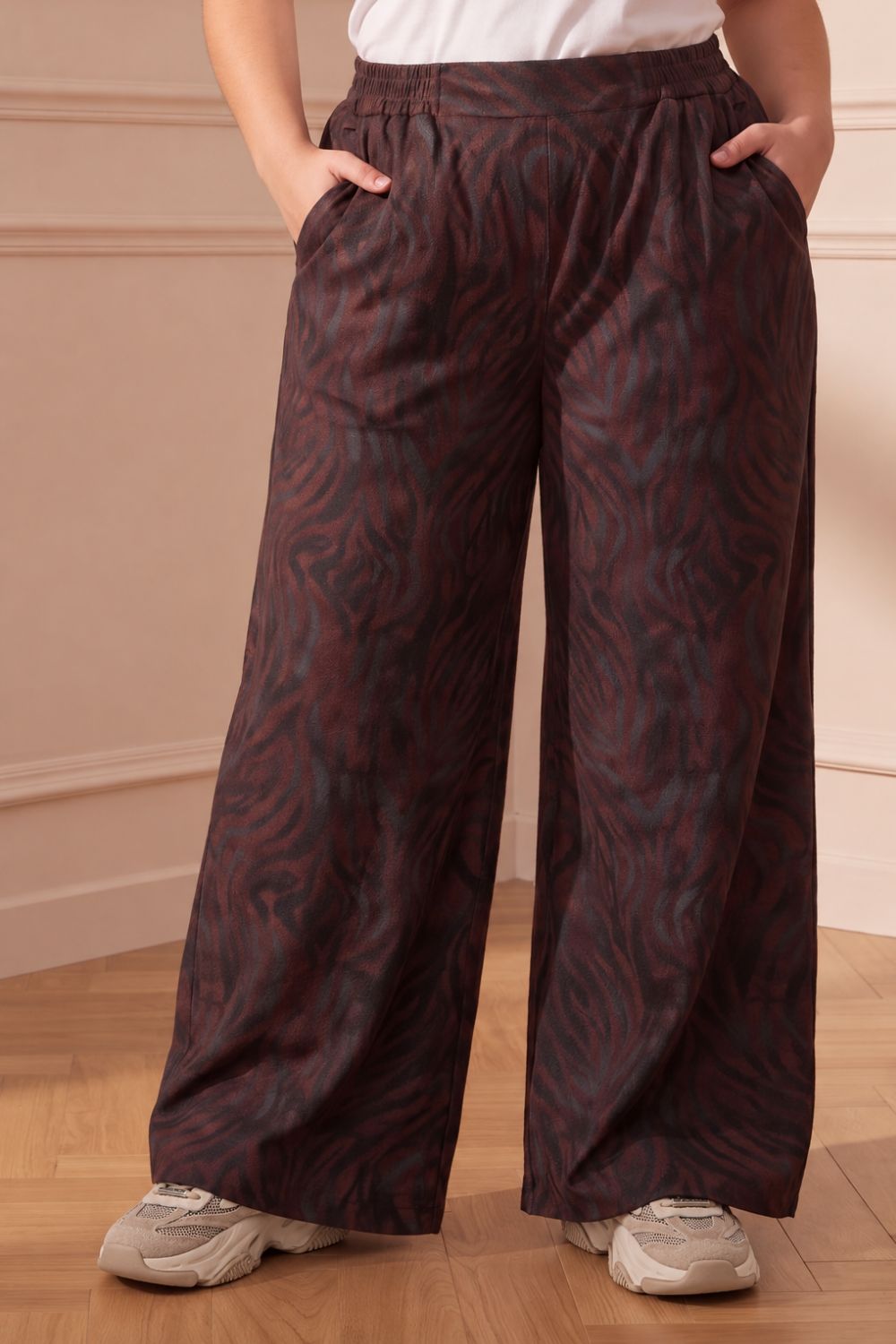 Plus Size Abstract Animal Print SnugWeave™ Winter Top Coord Set