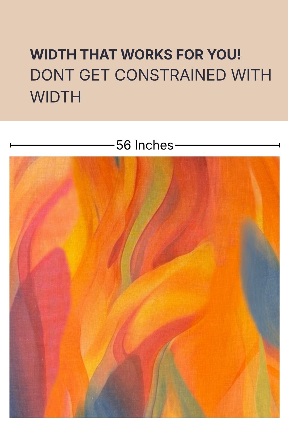 Sunset Mirage Cotton Blend Fabric 56 Inches Width