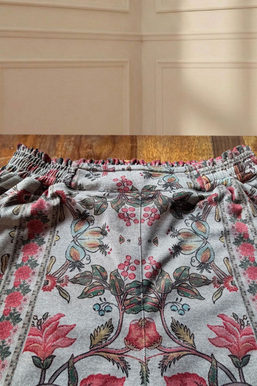 Plus Size Pink Ethnic Floral SnugWeave™ Winter Top