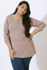 Muted Purple Henley Tshirt
