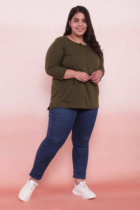 Olive Henley Tshirt