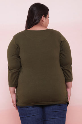 Olive Henley Tshirt