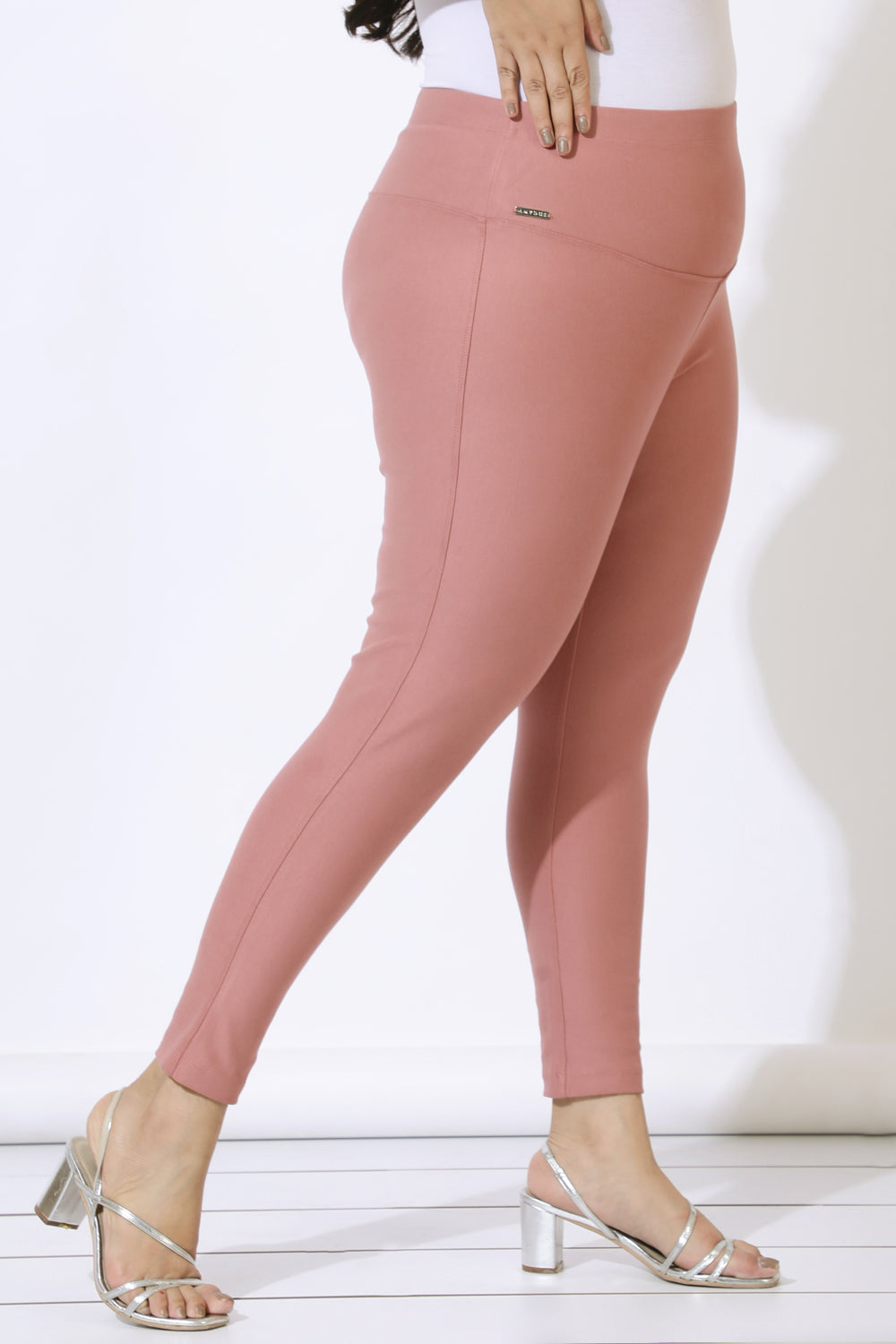 Light pink plus size leggings hot sale
