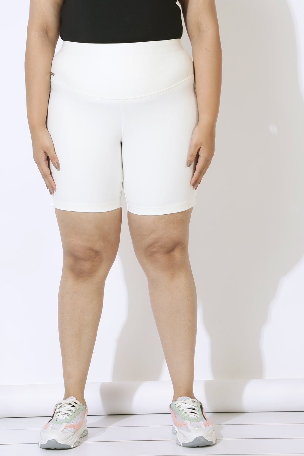 White Tummy Shaper Shorts