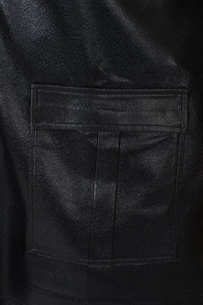 Plus Size Cruelty Free Black Leather Coord Set