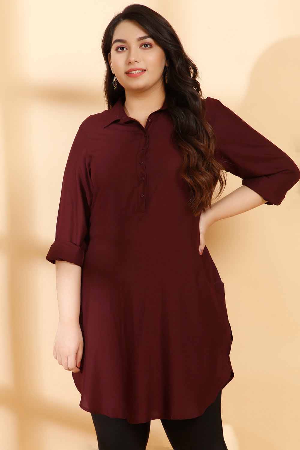 Women's Cotton Regular Tunic Shirt Heavy Cotton Fabric Floral Printed Woman  Mid Thigh Kurta for jeans