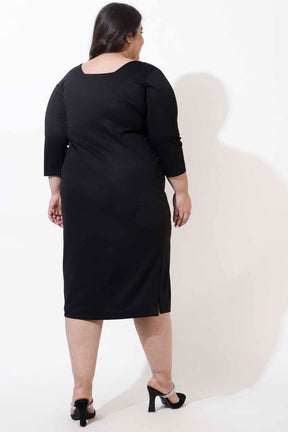 Plus Size Black Bodycon Dress