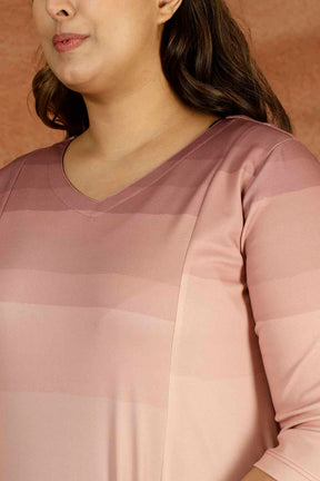 Purple Ombre Plus Size Dress