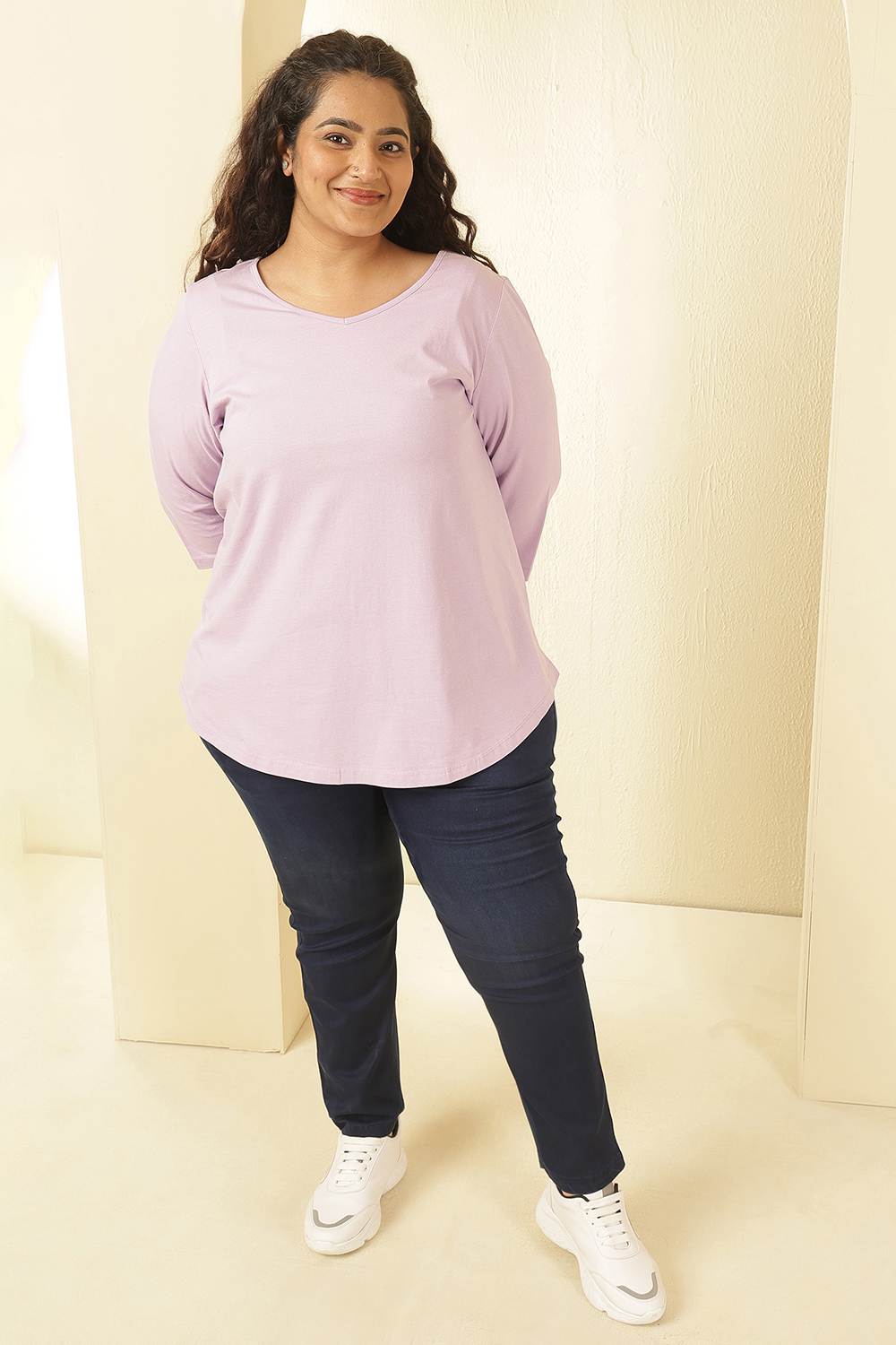 Plus Size Lavender Tshirt