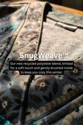 Plus Size Blue Grey SnugWeave™ Winter Top