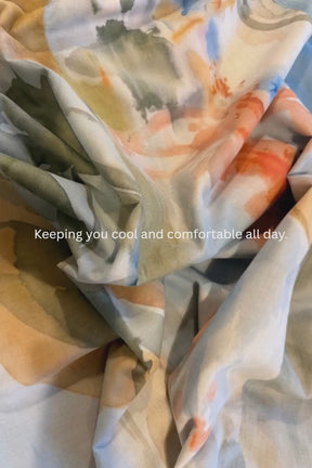 Abstract Cotton Blend Fabric 56 Inches Width