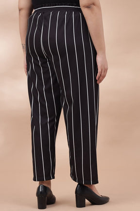 Danny Pinstripe Pants in Black Pinstripe  Glue Store