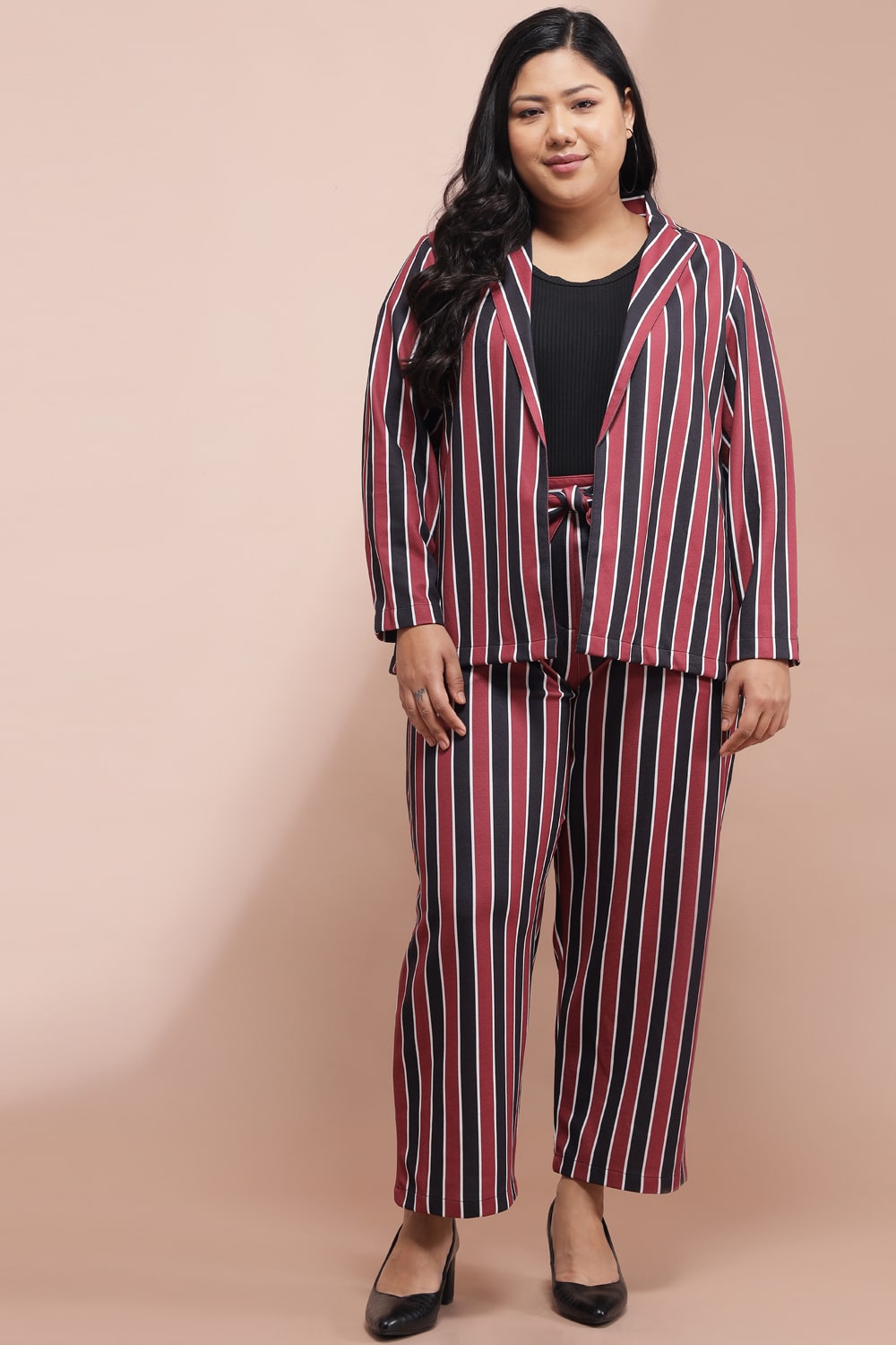 Buy Red Navy Striped Pants
