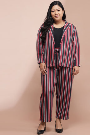 Red Navy Striped Pants