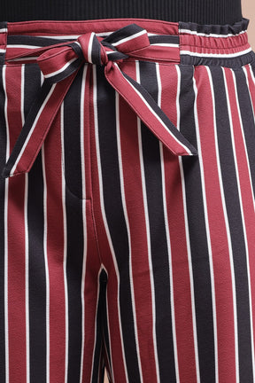 Red Navy Striped Pants