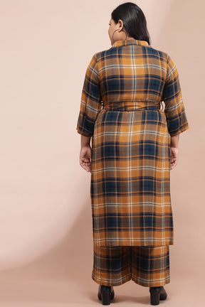 Yellow Checkered Duster