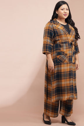 Yellow Checkered Duster