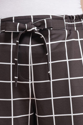 Amydus Black White Check XXXXL Size Pants 