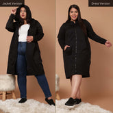 Plus Size Black Jacket Dress