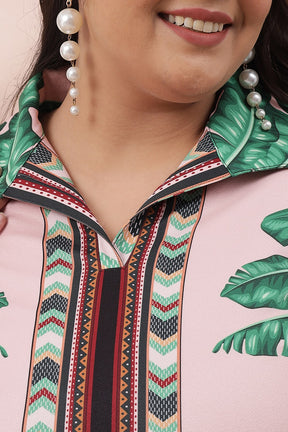 Tropical Pink Polo Dress