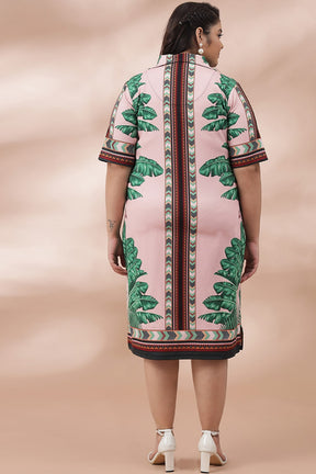 Tropical Pink Polo Dress
