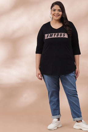 Black Amydus Copper Tshirt