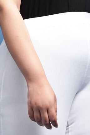 White Basic Leggings