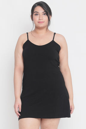 Black Basic Full Slip
