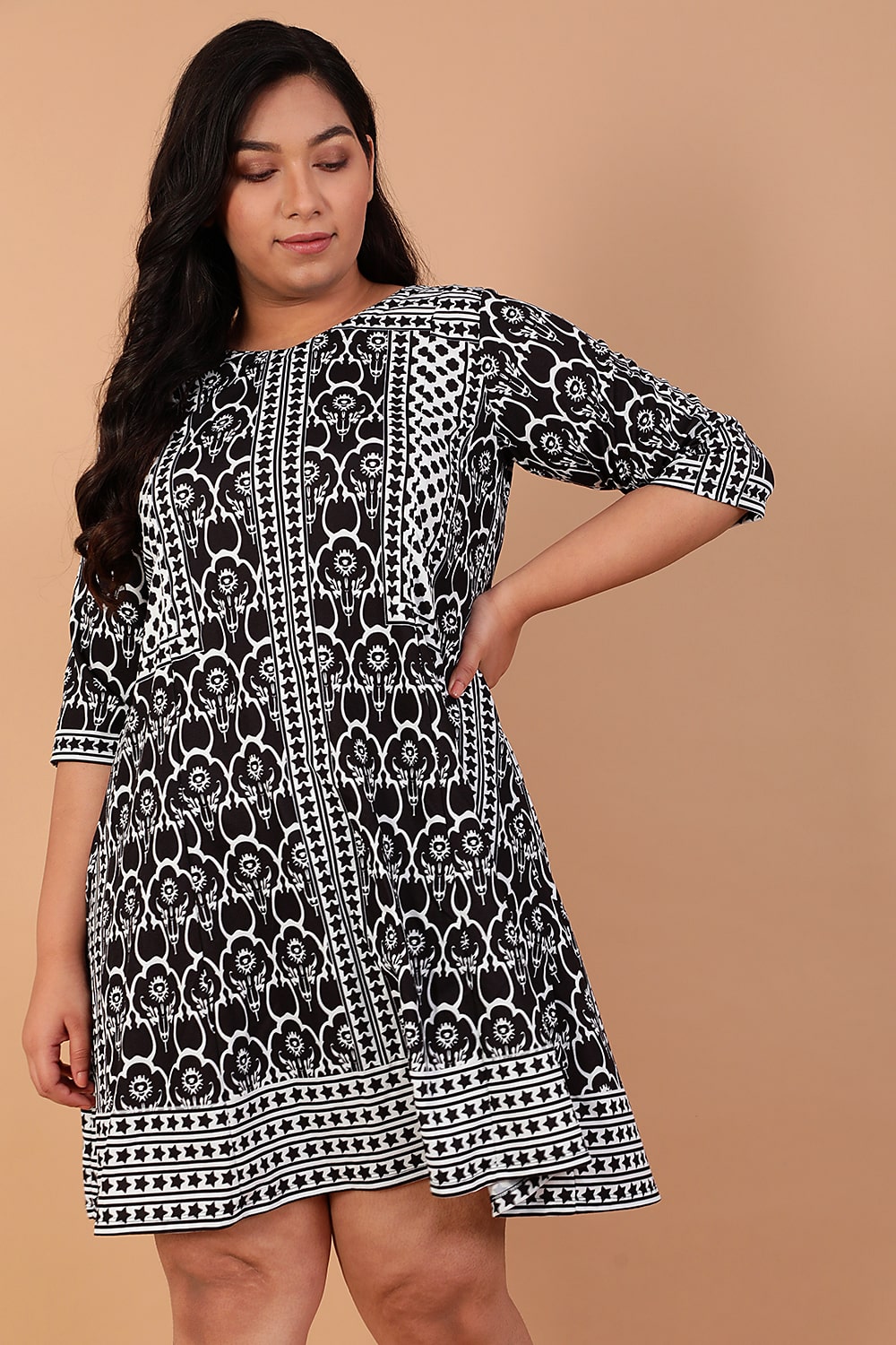 Black Ethnic Empire Dress