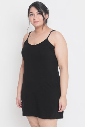 Black Basic Full Slip