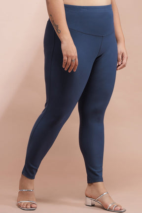 Denim Blue Tummy Tucker Jeggings