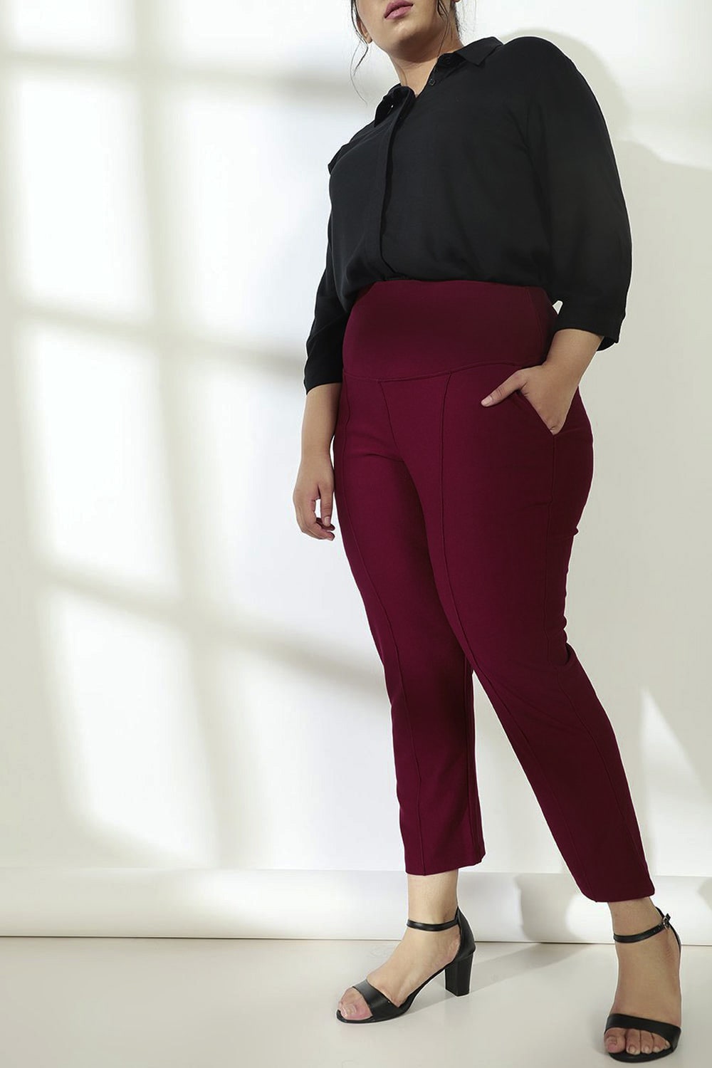 Buy Plus Size Formal Pants - Office Wear Pants For Ladies