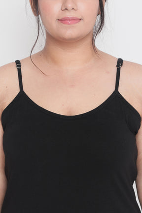 Black Basic Full Slip