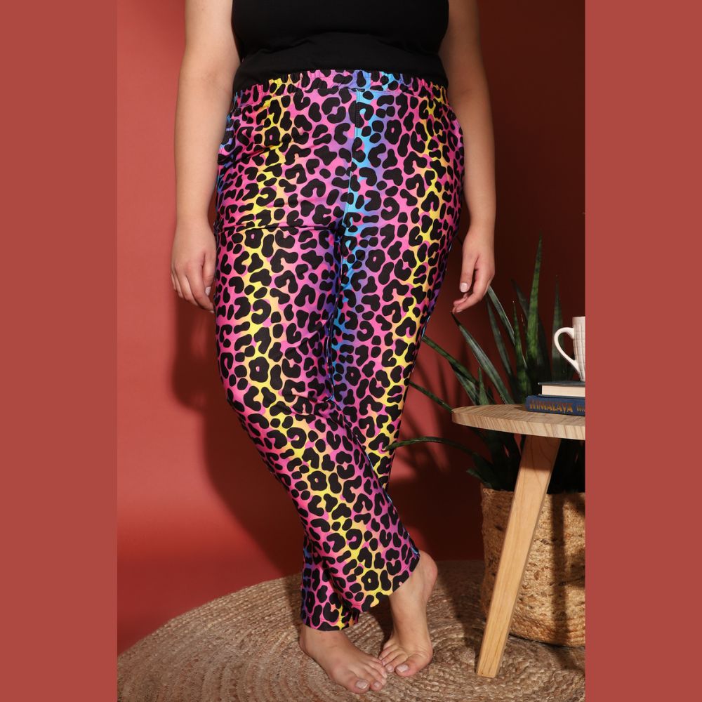 Comfortable Pop Leopard Printed Lounge Pants