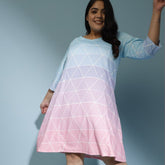 Fresh Ombre Printed Dress