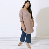 Muted Purple Longline Tshirt