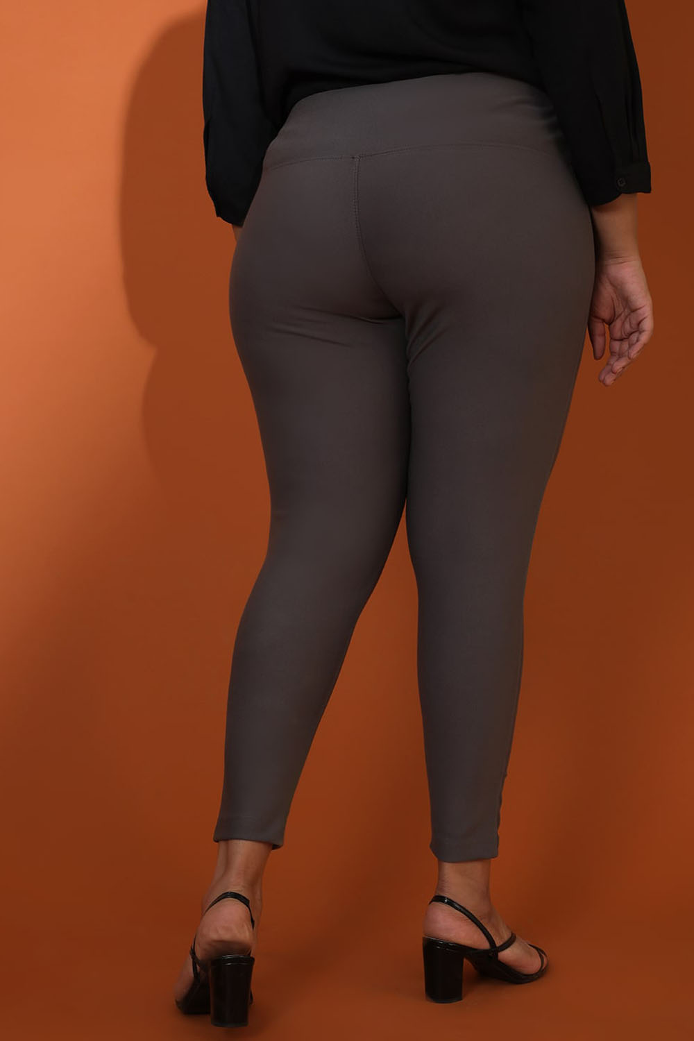 Dark Grey Tummy Tucker Jeggings