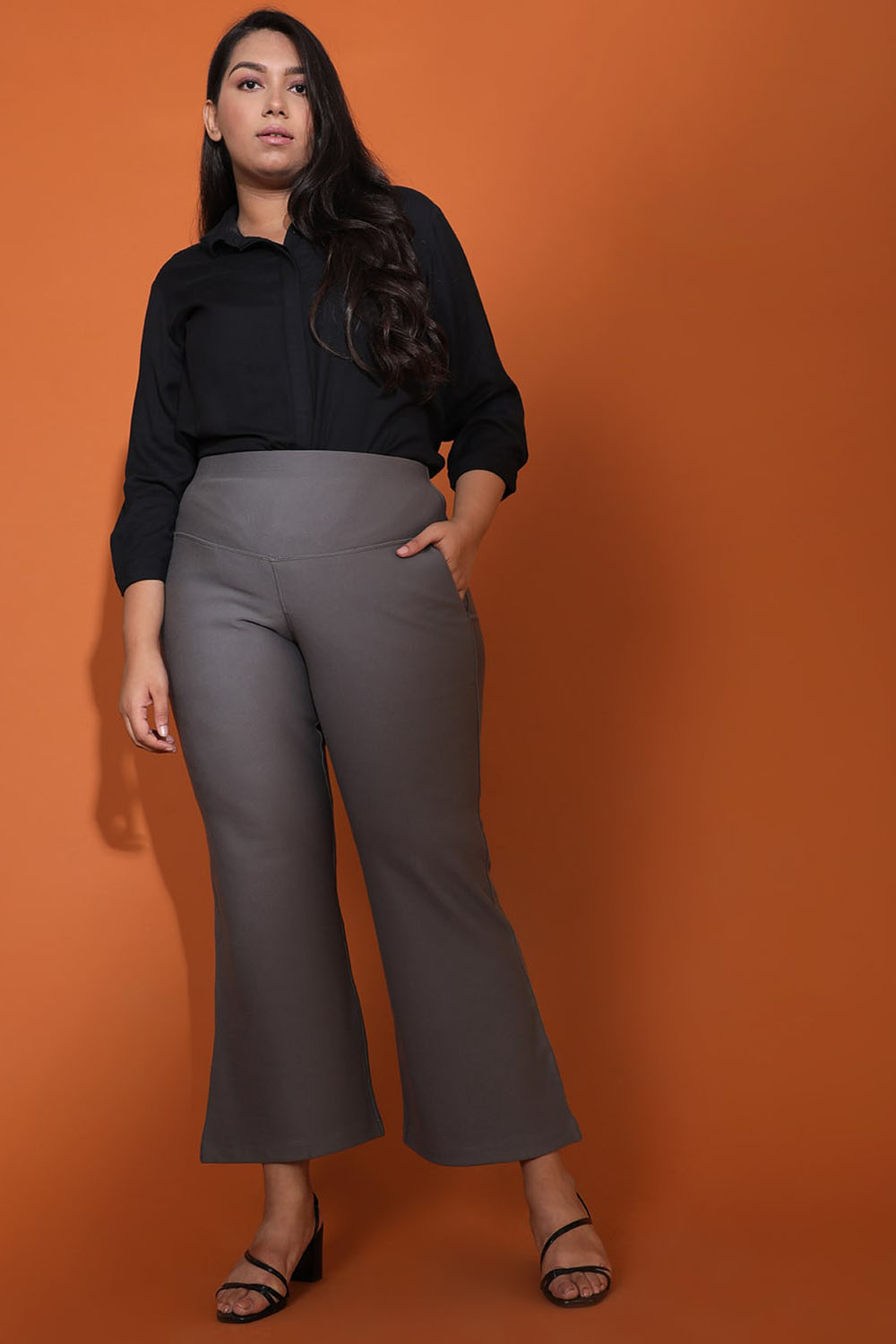 Clovia Women's Tummy Tucker with Silicon Grips (SW0009P16_Orange_S/M) :  : Fashion