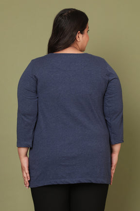 Denim Blue Henley Tshirt