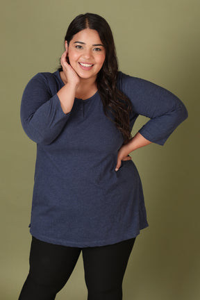 Denim Blue Henley Tshirt