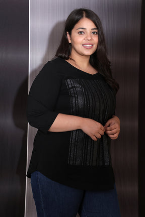 Barcoded Party Wear Tshirt