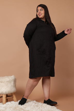 Plus Size Black Jacket Dress