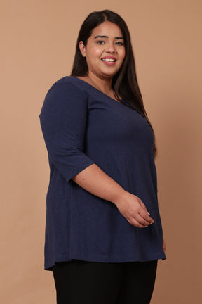 Denim Blue A Line Tee