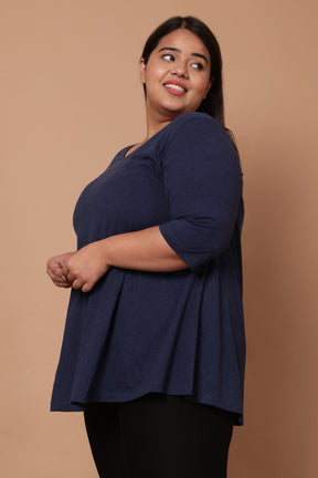 Denim Blue A Line Tee